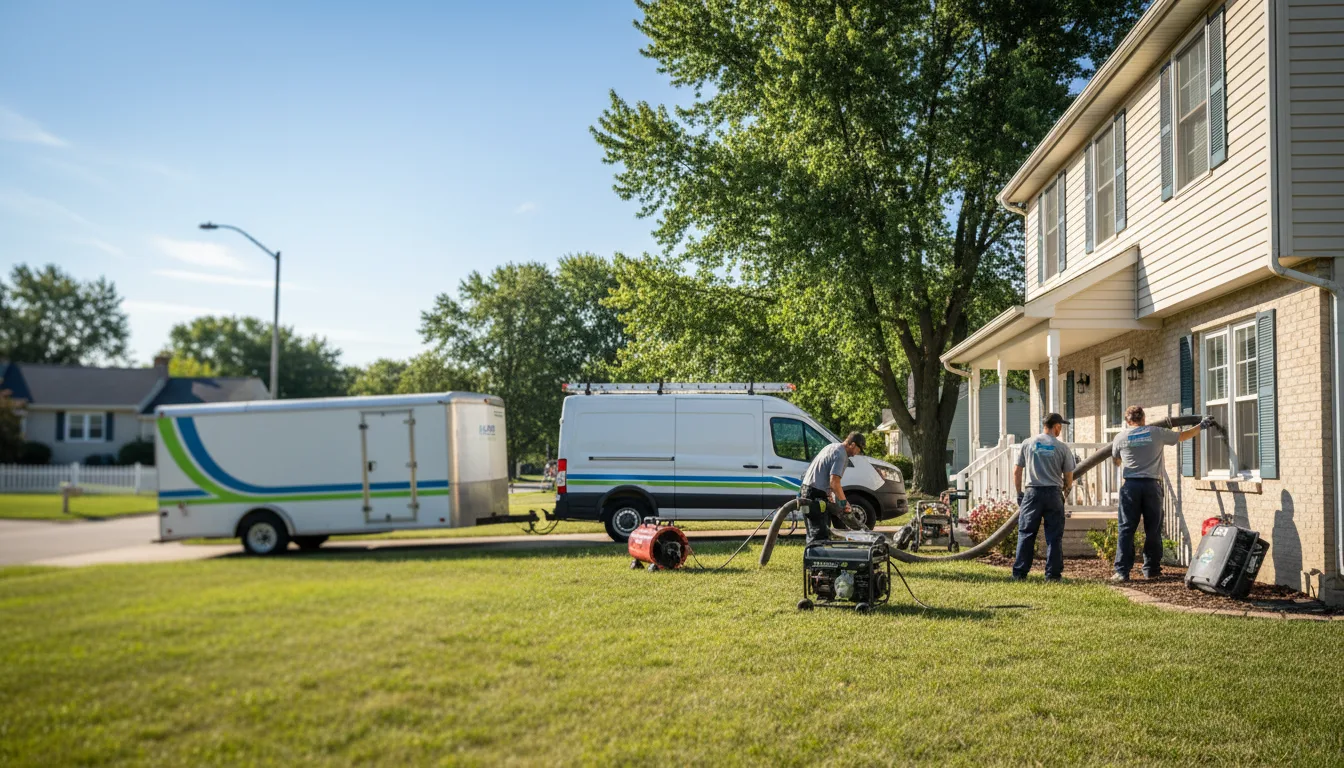 Flooded Basement Restoration And Cleanup With Repair in Boswell, IN near me